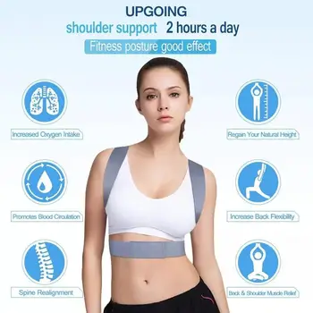 

ZITY Clavicle Spine Shoulder Support Brace Belt Back Posture Corrector Waist Pain Relief Correction Belt Prevents Looseness