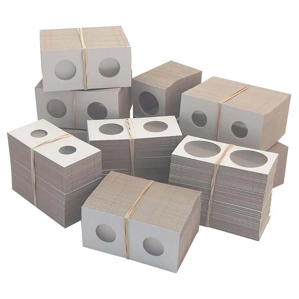 50 Uds 40mm cartón de la moneda suministros colección álbumes de monedas estampilla de faro moneda soportes de cubierta de la caja de almacenamiento