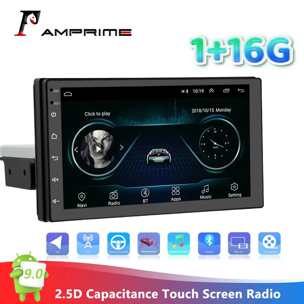 AMPrime Android 9 0 GPS автомобильное стерео радио 7 'ƈ.5D емкостный сенсорный экран
