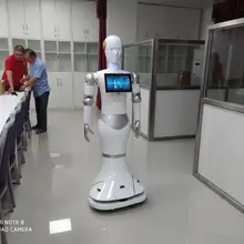 Выставочное шоу локальная или облачная библиотечная система для разговоров робот-официант умный гуманоидный прием робот голосовой гид робот