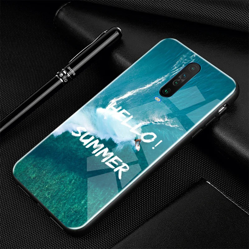 26 Для Xiaomi Redmi K30 чехол PC Пластиковый стеклянный чехол для телефона черный ТПУ бампер чехол для Xiaomi Redmi K30 чехол Redmi K30 K 30 Pro 5G - Цвет: 26