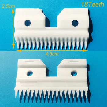 

6Pcs Replacement 18Teeth Pet Clipper ceramic Blade 2 holes A5 Pet cutter head compatible with 10 15 30 40 3FC 7FC 5FC 4FC 40FC