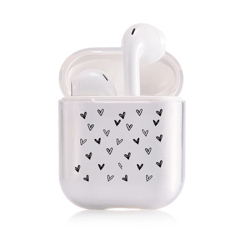 Мягкий мультяшный Чехол Air Pods для Apple airpods, роскошный простой прозрачный чехол Airpods в Bluetooth, аксессуары для наушников - Цвет: I201028