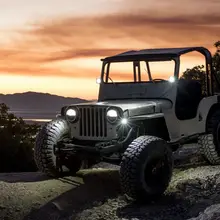 Kit de lumière LED blanche universelle 12V DC, 4 pièces, Style Raptor 6000K, haute qualité 