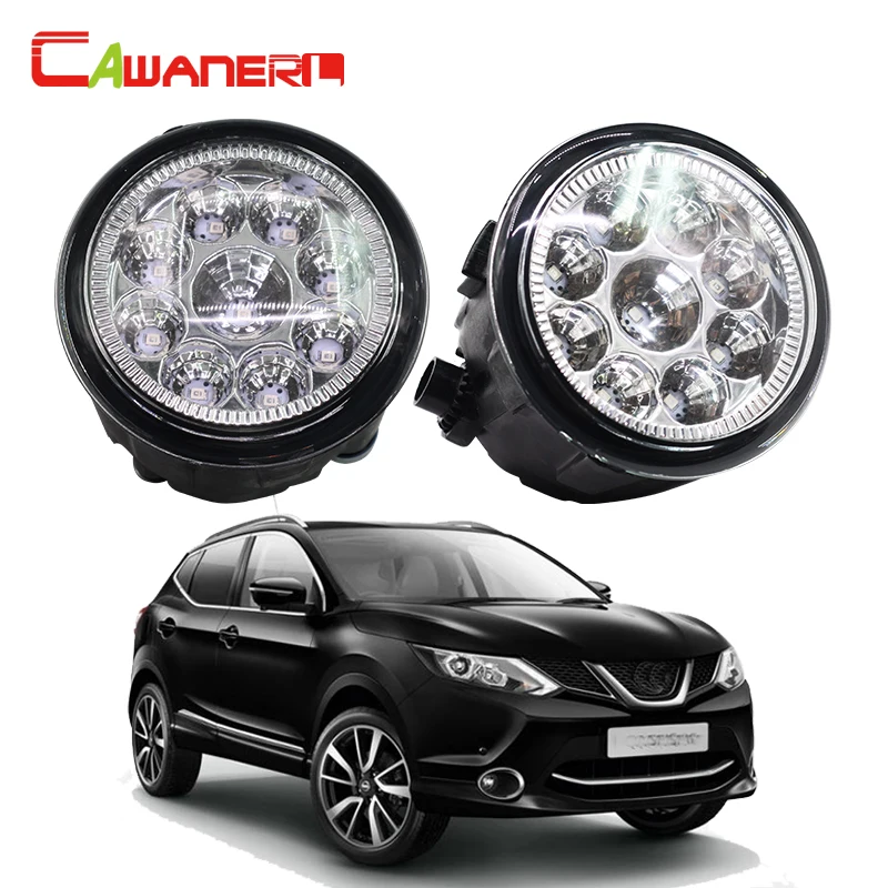 Cawanerl 2 шт. автомобиль светодиодный светильник тумана DRL Дневной для Nissan Qashqai (J11 J11 _)