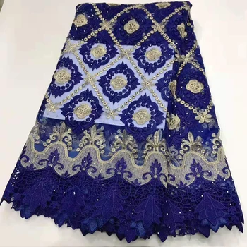 

2020 New Top Milk Silk Lace Color Stones French Lace Fabric African Lace Fabric High Quality Nigerian Lace Fabric For Wedding