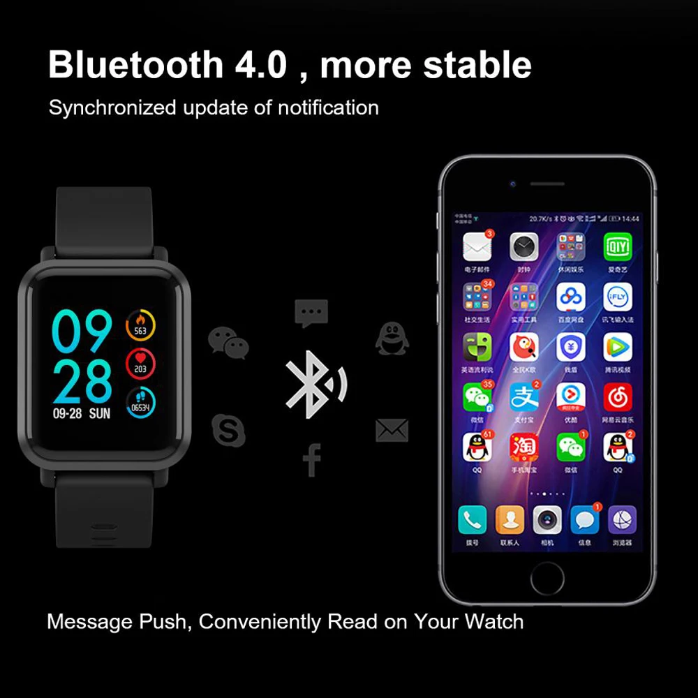 696 SN70 Bluetooth Смарт-часы IP68 Водонепроницаемый трекер физической активности кислорода в крови монитор сердечного ритма здоровье smarttwtxh для мужчин и женщин