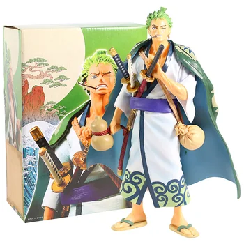 

Anime One Piece Wano Country Roronoa Zoro Kimono Ver. PVC Action Figure Collectible Model One Piece Zoro Toys Doll