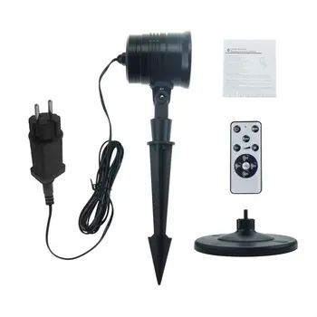 

2019 NEW RF Remote Christmas Flood Light Waterproof Laser Projector Lighting Red and Green Laser Light US/EU Plug Type