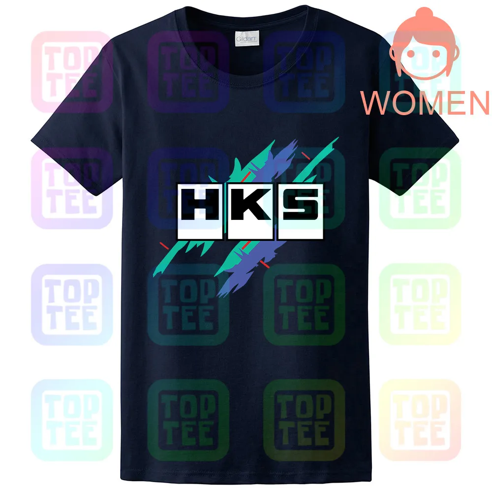 Новая HKS винтажная Мужская футболка Размер S-2XL - Цвет: Women-Navy