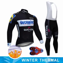 quickшаг команда Велосипедная куртка 9D велосипед брюки набор Ropa Ciclismo мужские зимние термо флис pro трикотаж для велосипедистов Майо Одежда