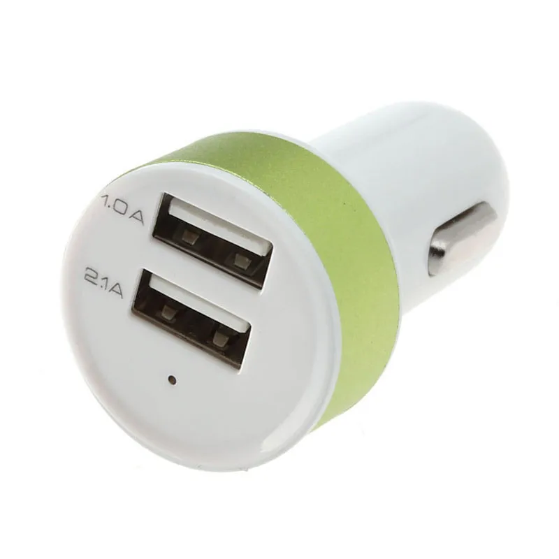 1 шт универсальное устройство для автомобиля с двумя портами USB Зарядное устройство прикуриватель автомобиля аксессуар от 12 В до 5 В пост 2.1A 1A dual USB Зарядное устройство для iPhone5 6 Nokia gps