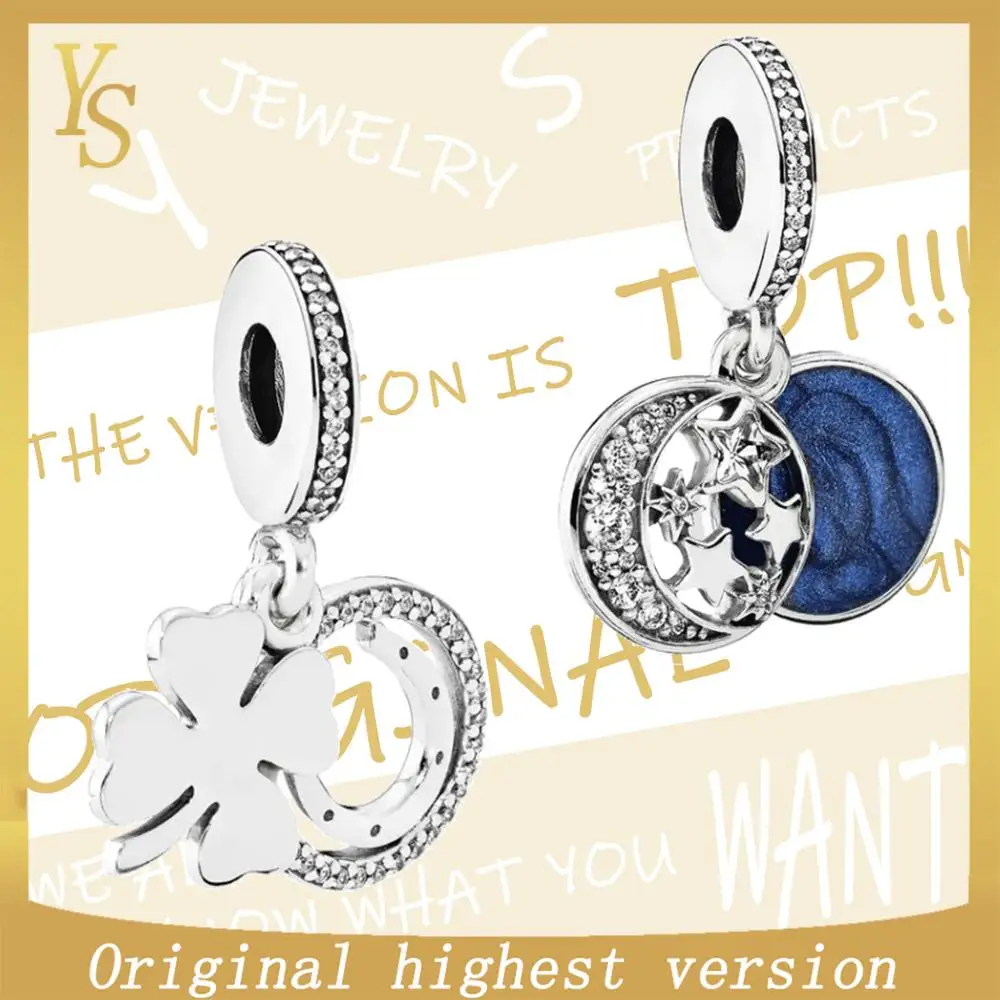 YS 100%S925 Charms high quality version 1:1 original &quotlucky day flower&quot &quotretro night sky&quot 792089CZ-791993CZ | Украшения и