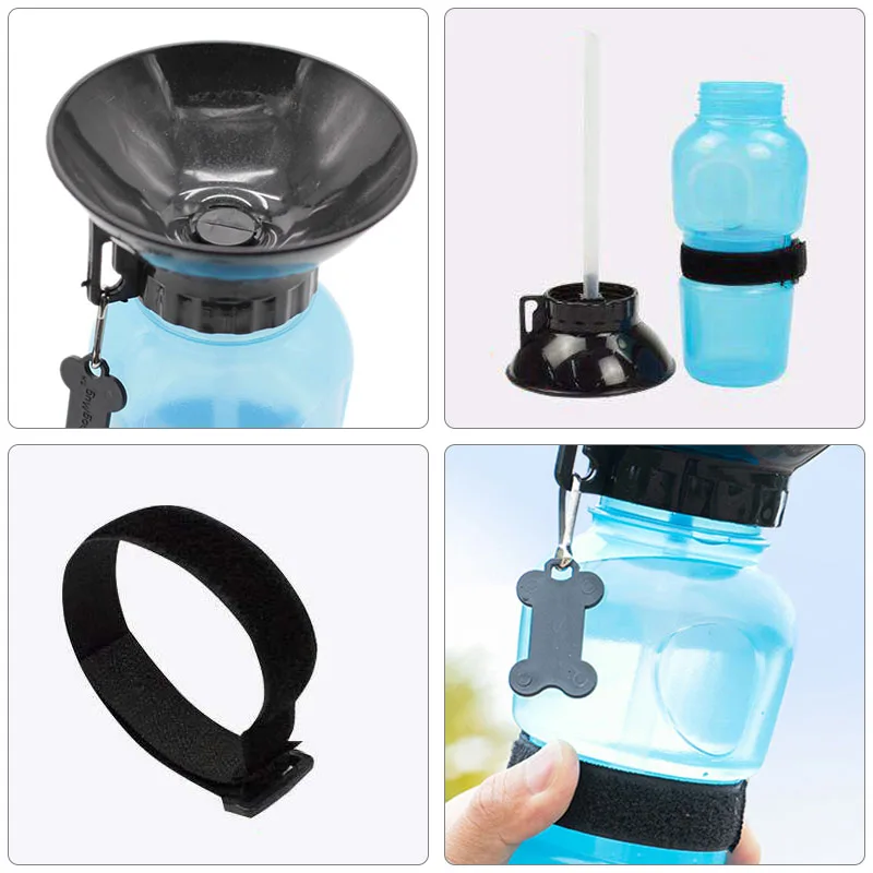 Dog Sports Water Bottle Camping Cat And Dog Fitness Petcare Sporting color: Blue|gray|Pink