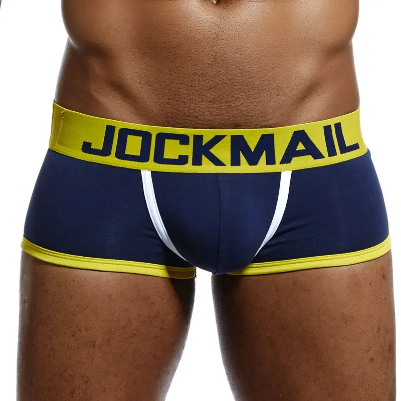 JOCKMAIL, фирменное Мужское нижнее белье с открытой спиной, cueca, боксеры, сексуальные трусики без нижней части, мужские боксеры, шорты, хлопок, открытая спина, Гей Нижнее белье