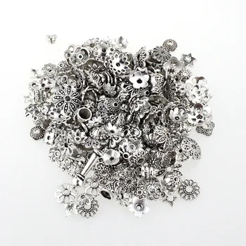 

100g/pack Charming Accessory Tool Pendant Jewelry Mini End Garment Zinc Alloy Bead Cap Mixed Handcraft Crafts Hanging DIY