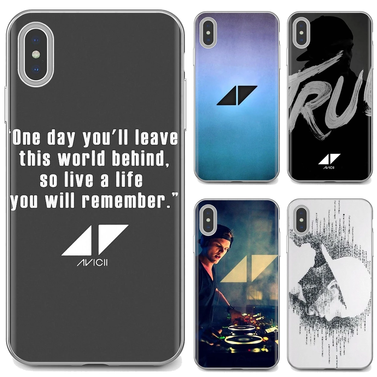 Для iPod Touch 5 6 Xiaomi Redmi S2 Pro 5A Pocophone F1 LG G6 Q7 G5 Avicii DJ Logo Tim Bergling Мягкий силиконовый чехол |
