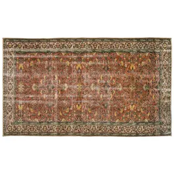

Handmade Natural Vintage Turkish Area Rug 156x262 Cm-5'1''X8'7''