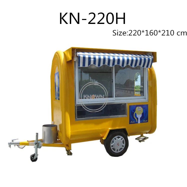 KN-220H Различные модели трейлеров для еды, уличные, используемые для напитков, закусок, тележка для еды - Цвет: KN-220H