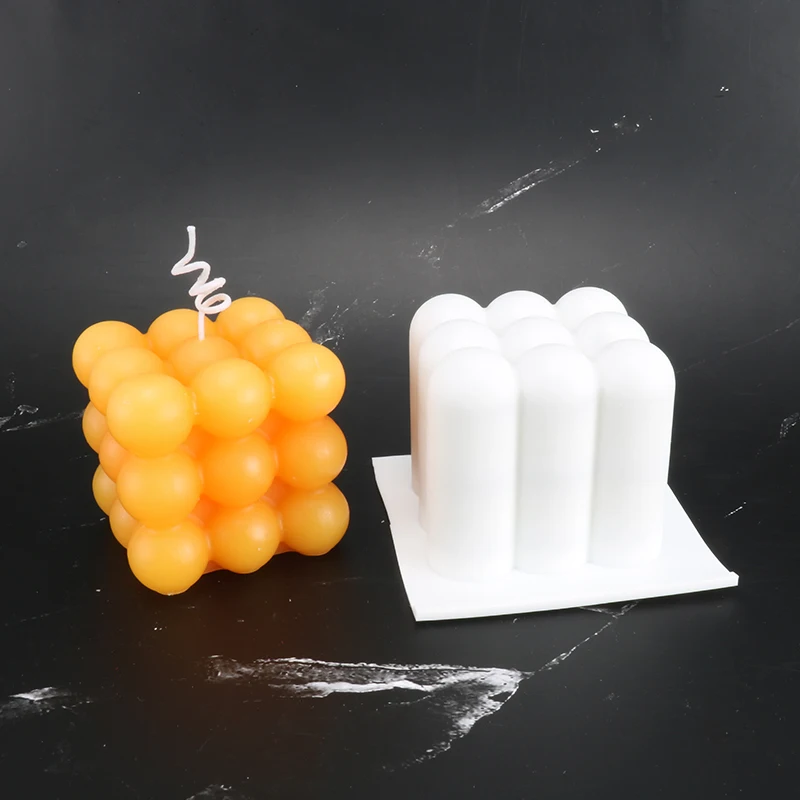 

3D cube candle mold silicone molds for DIY home dec 6*6*6cm candle making for handmade wax candle molds lz80