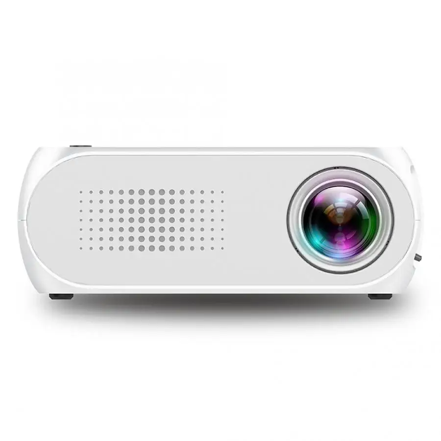 

New Home Mini LCD Projector USB Portable Home Theater Player 1080P Home Cinema System Audio with Remote Control 100-240V White