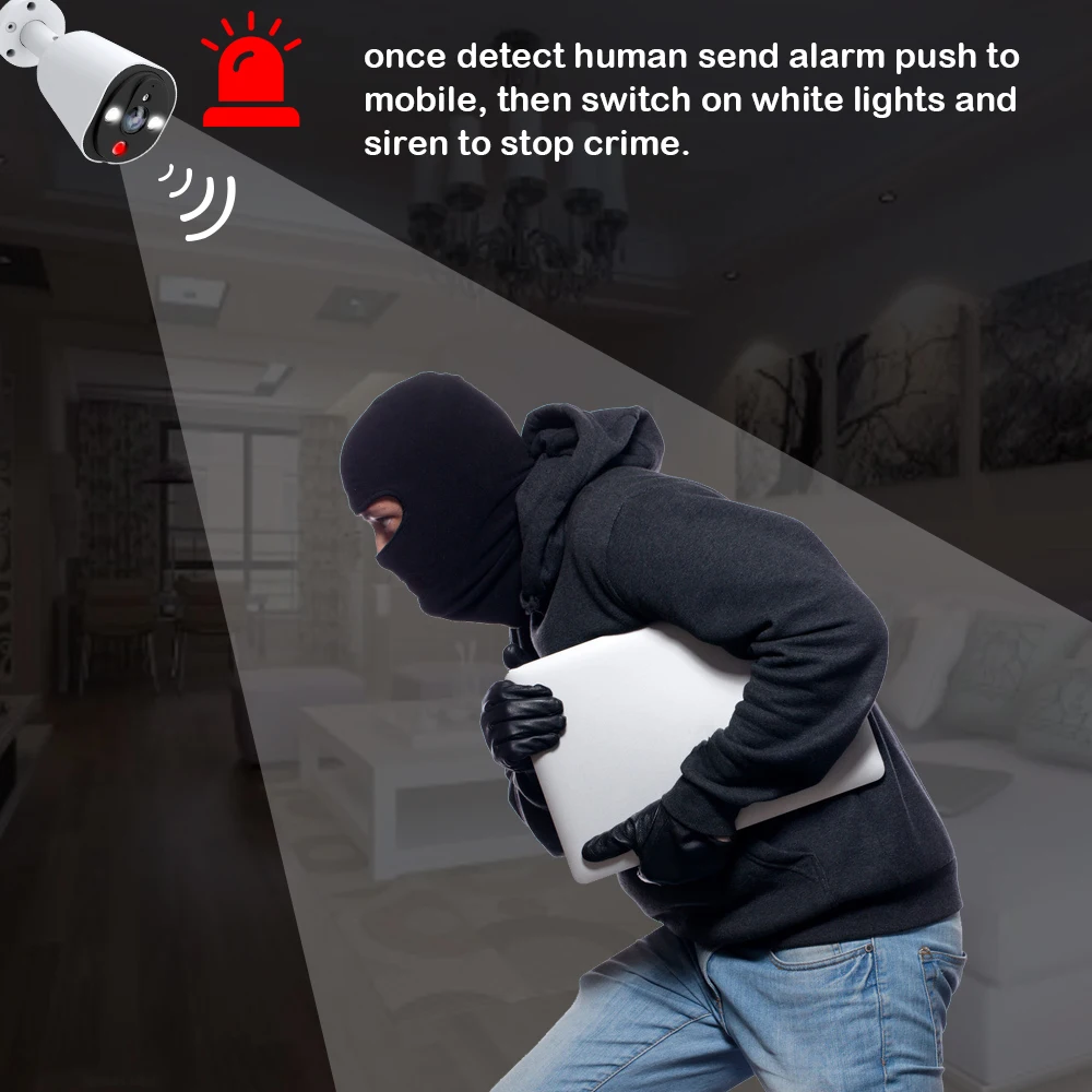 Камера видеонаблюдения HD 2 Мп Wi Fi ip POE Onvif ночное видение PIR 4k|Камеры