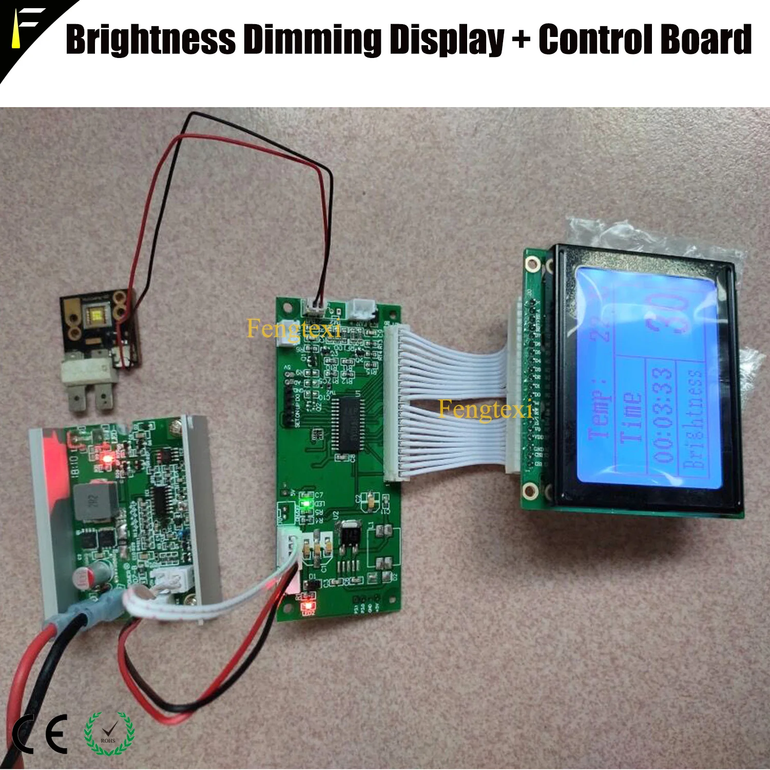 placa de controle de detecção e ajuste