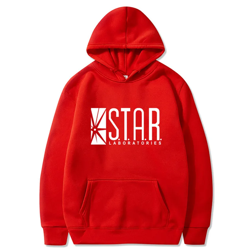STAR S. T. A. R. labs джемпер флэш Готэм город комиксов черный худи толстовки Толстовка мужская с капюшоном S-XXXL
