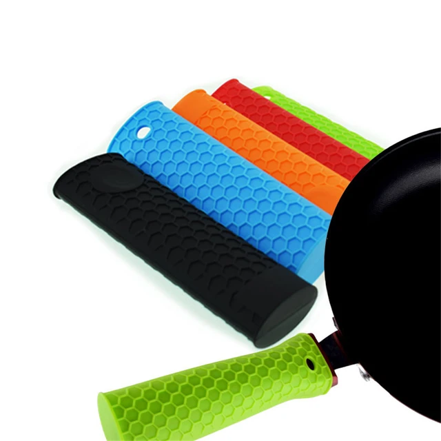 Silicone Hot Handle Holder Potholder Rubber Pot Handle Sleeve for