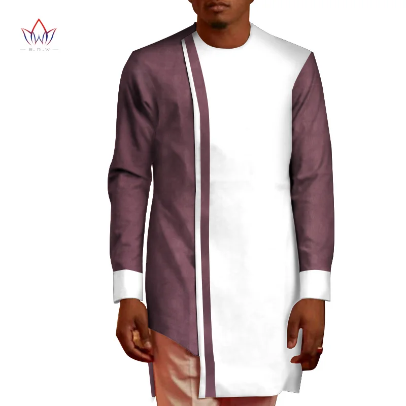 Men Patchwork Top Tees African Clothes 