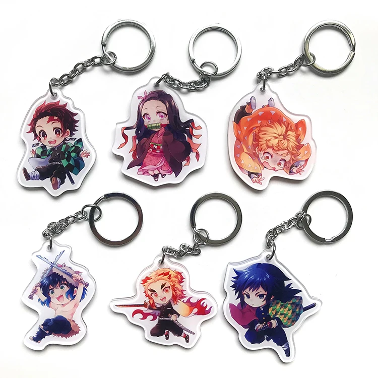 Demon Slayer: Kimetsu no Yaiba акриловый брелок для ключей аниме Kamado Tanjirou