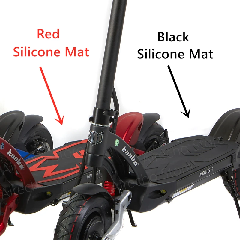 Original Kaabo Silikon rote Matte für Mantis Kickscooter schwarzer Fußpolster-Aufkleber für Kaabo Mantis Elektroroller-Zubehör – Detail 7