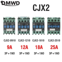 CJX2-1210 1810 0910 2510 LC1 контактор переменного тока 110V ac 12A 50 Гц/60 Гц оригинальная lc1-D1210 12V 24V 36V 48V 110V 220V 380V