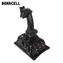 Para el vuelo Simulador de Gamepad vibración USB controlador juegos por cable Joystick Joypad para PC/escritorio accesorios de juego