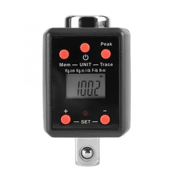 

1Set 1/2" Drive 10-200Nm Digital Torque Wrench Adaptor with 1/4" & 3/8" Socket Adapter