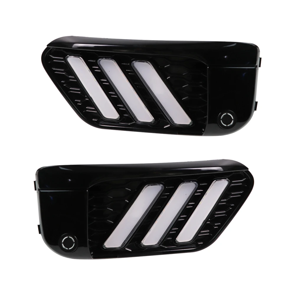 2 шт. светодиодный DRL Дневной светильник s Для BMW X1 F48 F49 2016 2017 2018 2019 с желтым сигналом