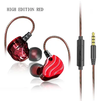 

In Ear Earphone with MIC Volume Control 3.5mm 4-cores HIFI Stereo Wired Earbuds Headset for iPhone IOS Android Smartphones