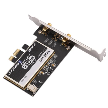 

WIRCARD WIFI6 WR-2900 2974M Gigabit PCIe Desktop Wireless Network Card WiFi Receiver 5.0 Bluetooth