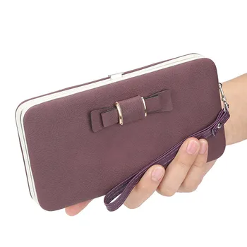 

Korean Style Snap Button Ladies Long Wallet for Women Wallets Coin Pocket Cute Purse Mobile Phone Bag Female Card Holder Gift