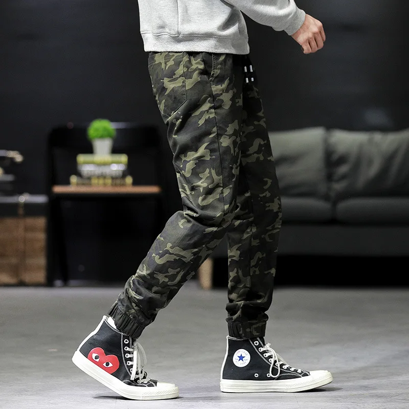 

Autumn Harem Pants Men's Camouflage Pants MEN'S Casual Pants Korean-style Trend Versatile Autumn Trousers Outdoor Bib Overall