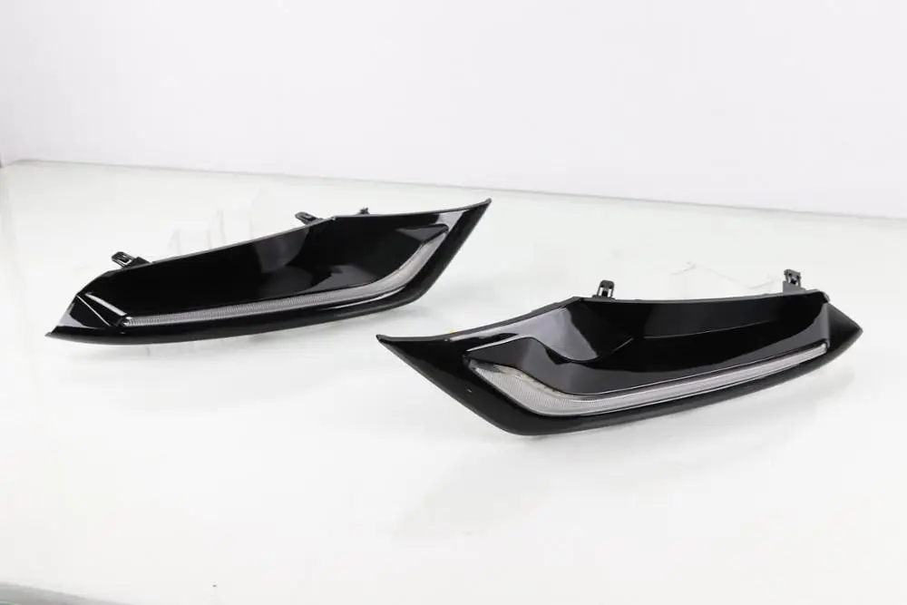 2 PCS 2 шт. DRL для Mazda 3 axela 12 В светодиодный автомобильный DRL Дневной ходовой светильник, противотуманная фара с затемнением поворотного сигнала - Цвет: 2 PCS