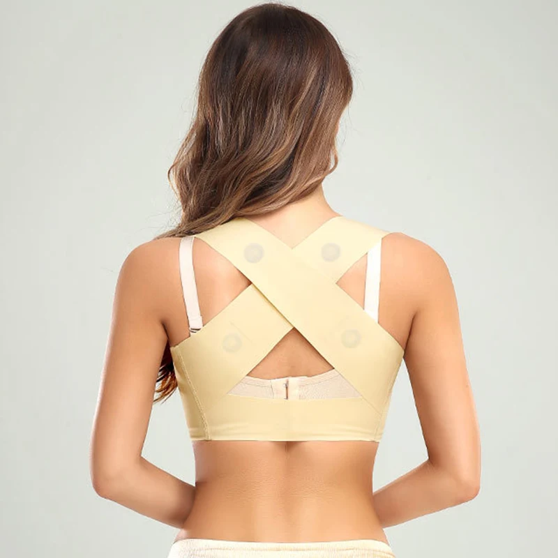 Posture Corrector Back Support Belt Shoulder Brace Chest Lift Body Shaper X-shaped Hunchback Correction Straight Health Care