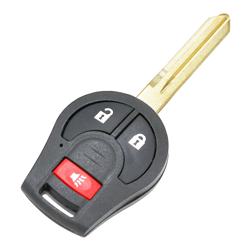 2+ 1/3 кнопки дистанционного ключа оболочки чехол Корпус Fob для Nissan Cube Rogue Juke с необработанное лезвие