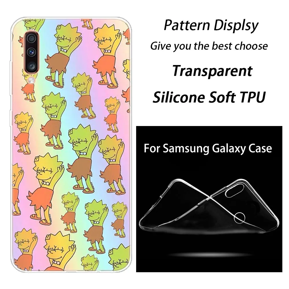 Горячая Симпсоны Мягкий силиконовый чехол для телефона для samsung Galaxy A90 A80 A70 A60 A50 A40 A30 A10 A20E A2CORE A9 A7 A8 A6 плюс A5