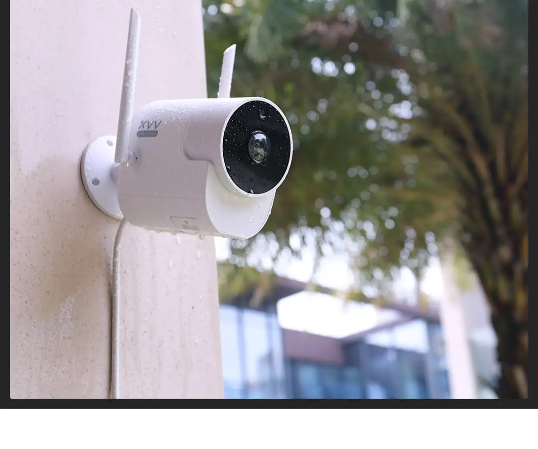 Xiaomi Xiaovv Panorama наружная видеокамера Поддержка Mijia App 180 ° панорамная перспектива IXP65 Водонепроницаемая Пылезащитная Xiomi камера