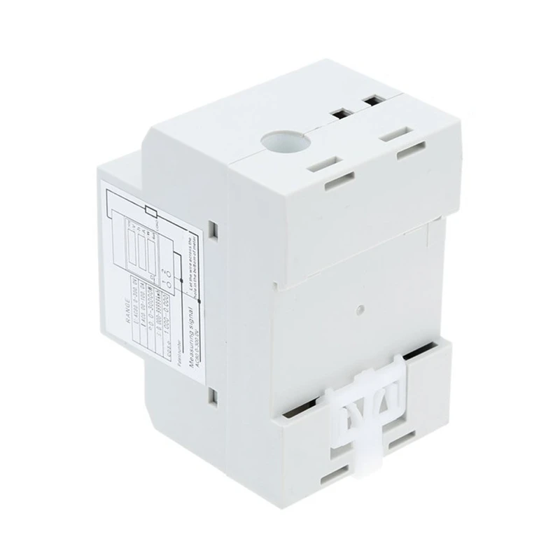 100A AC80-300 V Цифровой Многофункциональный din-рейка измеритель напряжения вольтметр белый коэффициент мощности