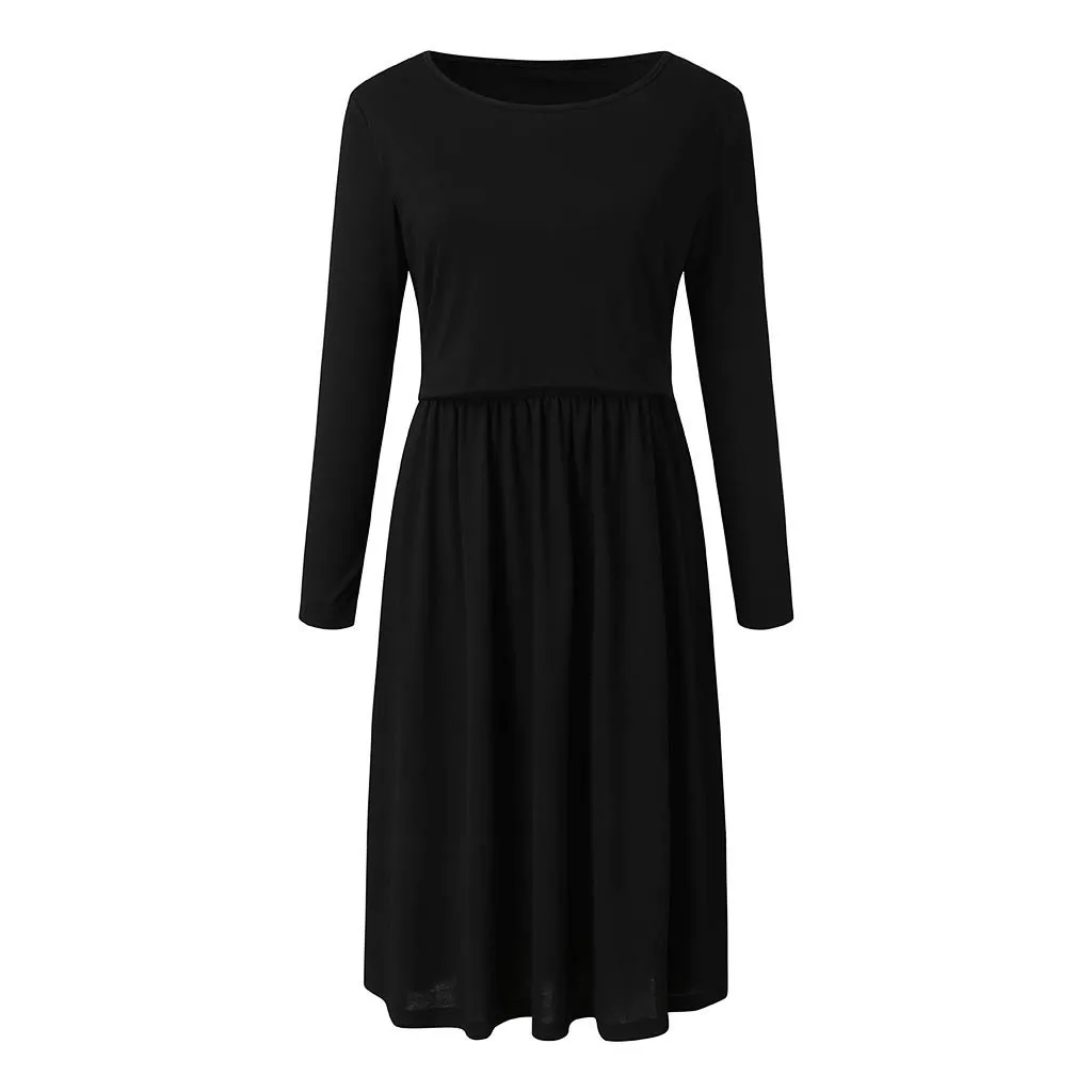 Женское однотонное платье для беременных и кормящих мам vestido maternidad vestidos para embarazadas