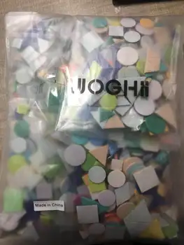 

JJOGHII 1200 pieces geometrical shape self-adhensive foam stickers for kids creative mind & home decoration