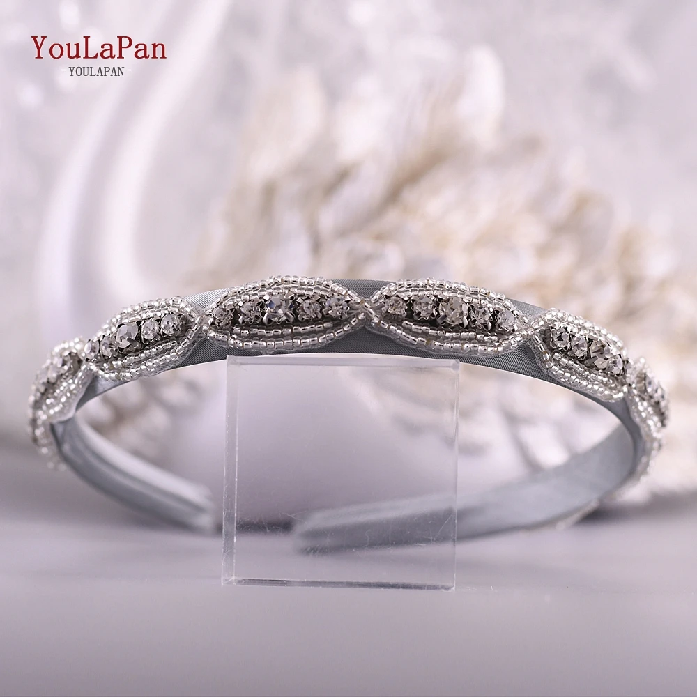 YouLaPan S102-FG Fashion luxury sparkly rhinestone headband bridal stone hairband women hair accessories Baroque hair band