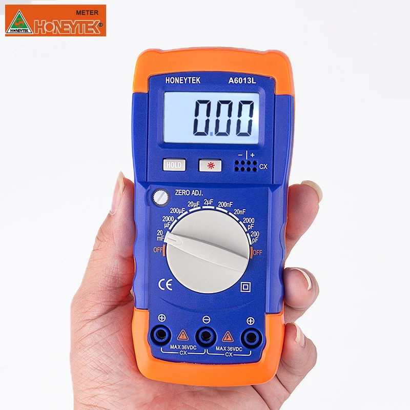 Capacitor Tester Digital Multimeter Tester Professional Capacitor Capacitance Meter Check Capacitors Digital Capacimeter A6013L 5